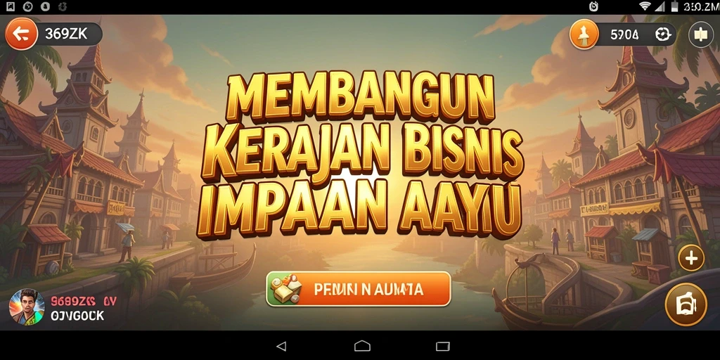 Screenshot gameplay 369ZK menampilkan keragaman bisnis yang bisa dikelola.