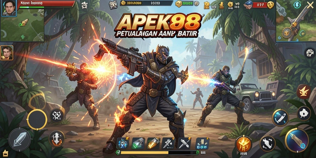 Tangkapan layar menunjukkan karakter bertarung dengan efek visual yang memukau.