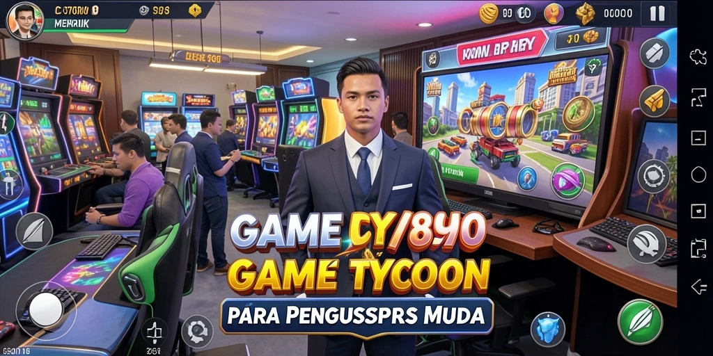 Screenshot gameplay C7890 menampilkan pengelolaan bisnis yang seru dan menantang.