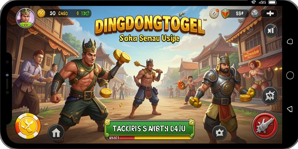 Tampilan seru gameplay DINGDONGTOGEL dengan strategi taktis.