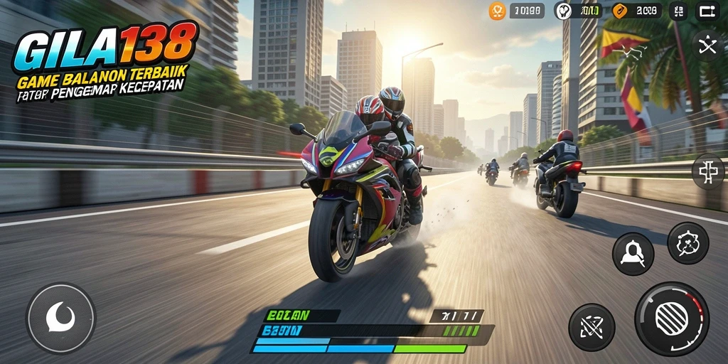Gameplay seru balapan motor di GILA138 yang menegangkan.