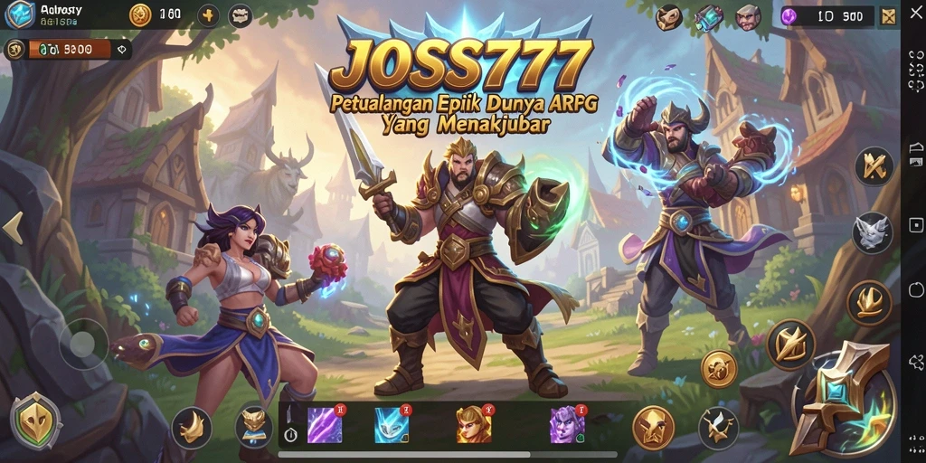 Screenshot JOSS777 menampilkan aksi seru dalam pertempuran ARPG.