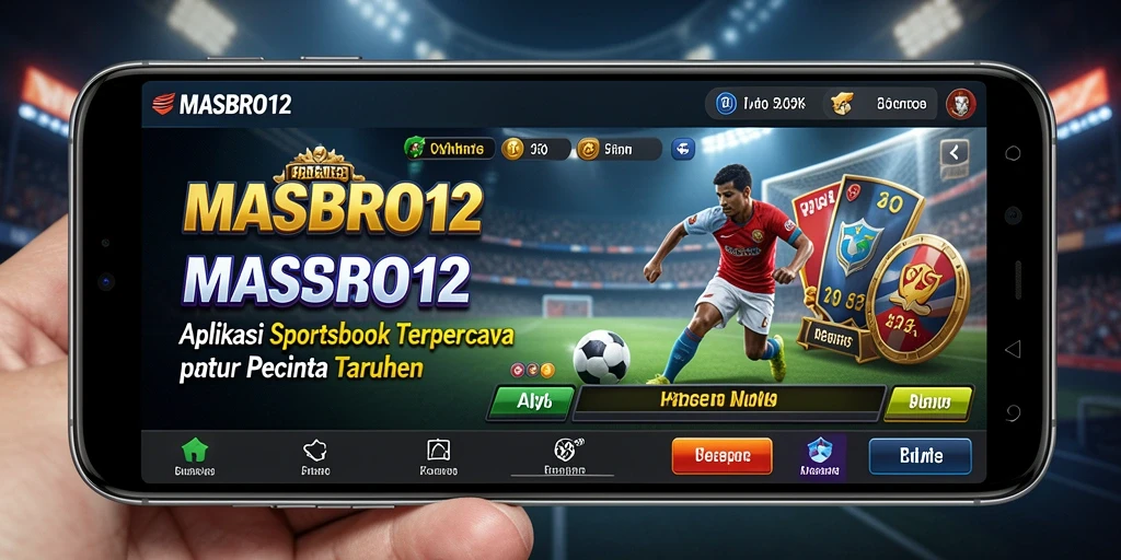 Tampilan antarmuka MASBRO12 yang menarik dalam permainan sportsbook.