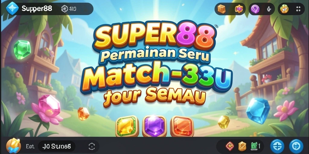 Tampilan gameplay SUPER88 yang penuh warna dan seru.