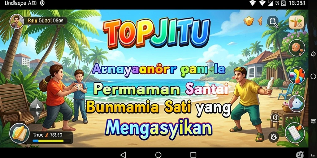 Tampilan gameplay TOPJITU yang seru dan mengasyikan.