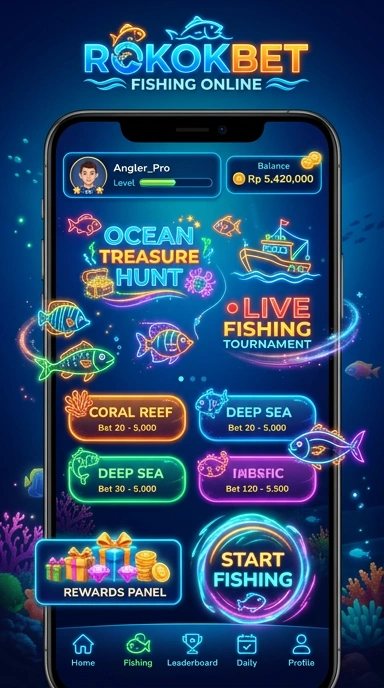 Tangkapan layar dari aplikasi rokokbet yang menunjukkan fitur unggulan.